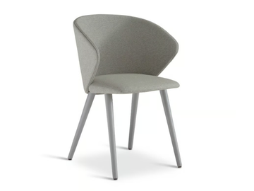 ELLIS 646 - Upholstered fabric chair with armrests by Origins 1971 - view 2
